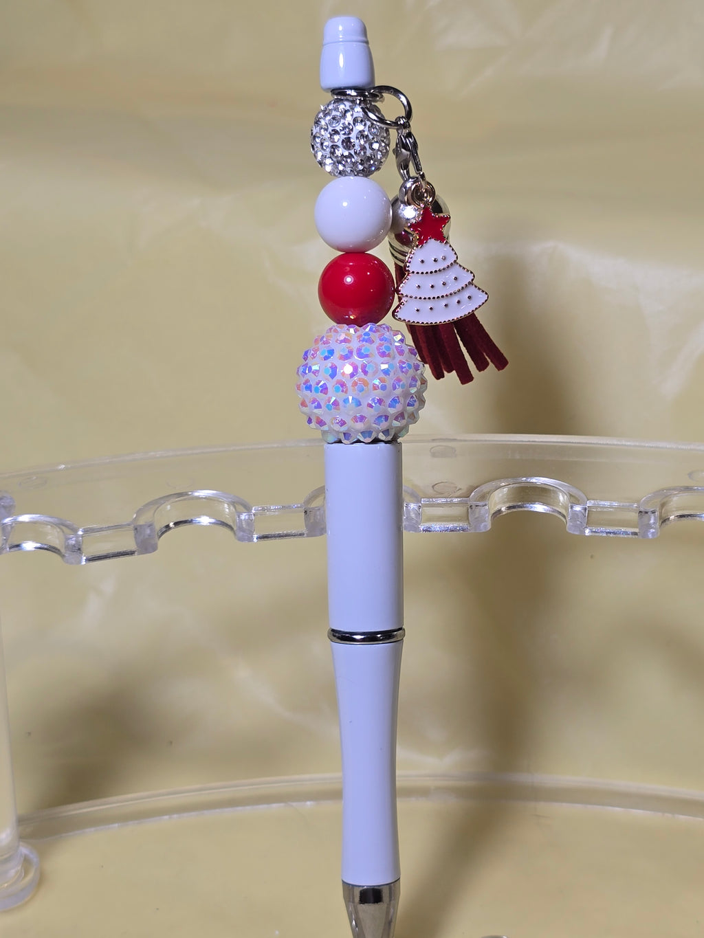 Christmas bubblegum beaded pens