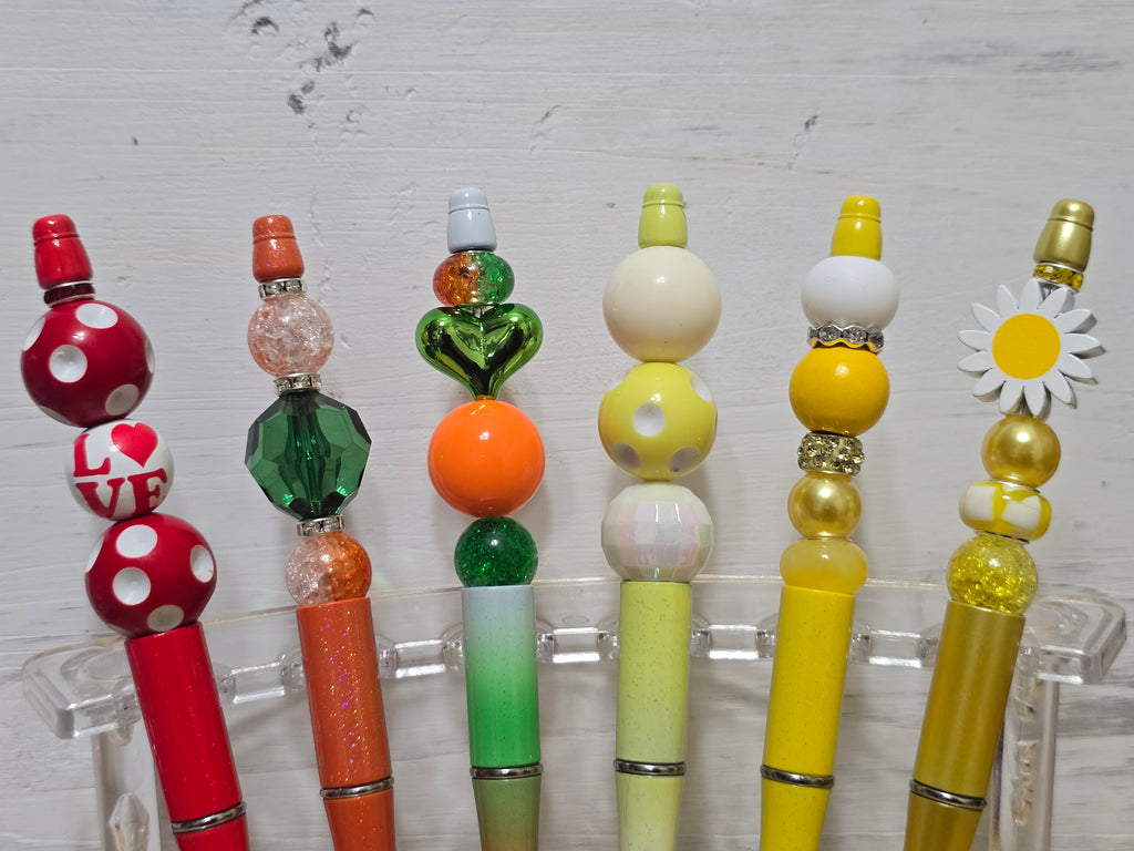 Bubblegum beaded pens