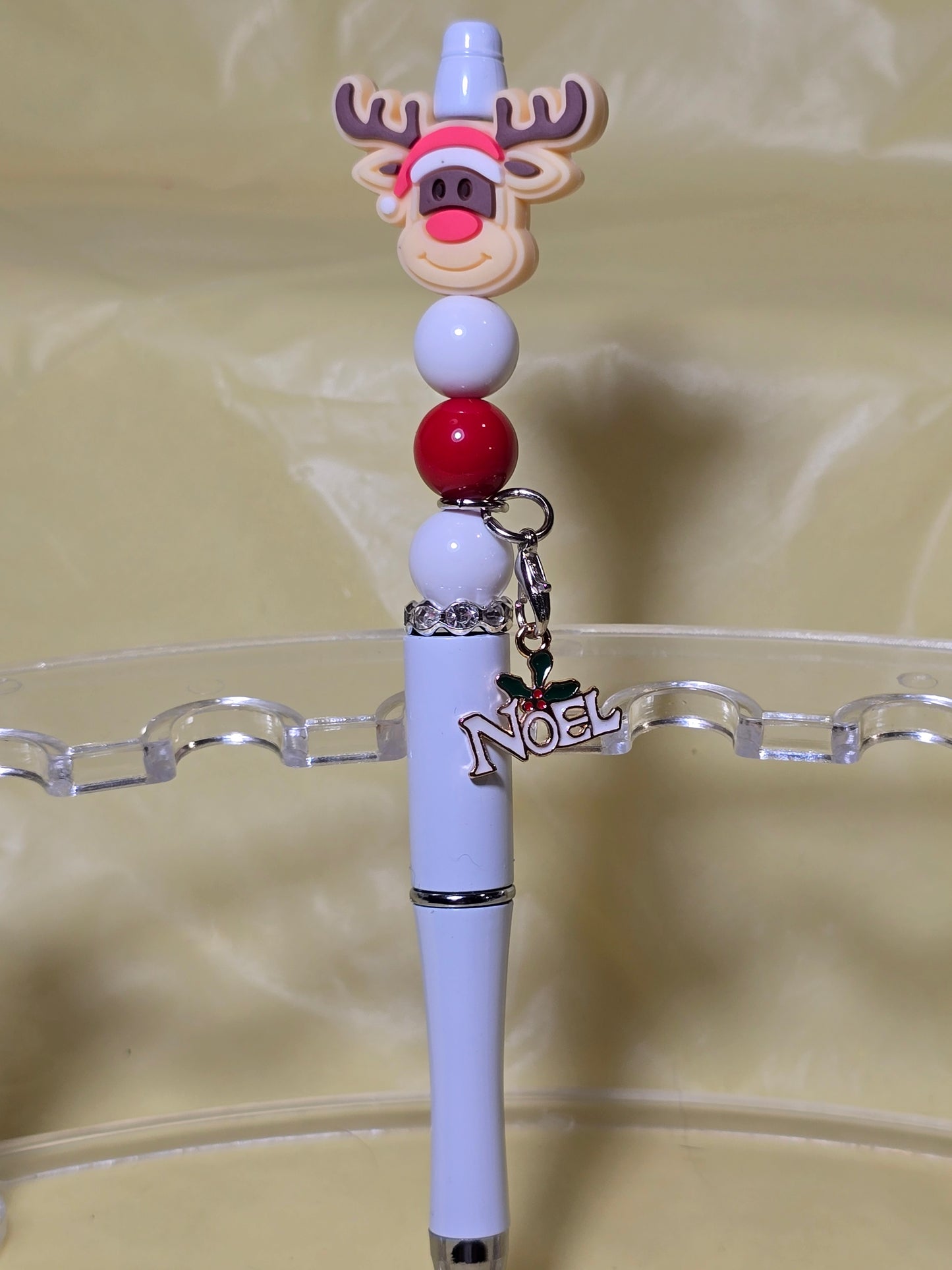 Christmas bubblegum beaded pens
