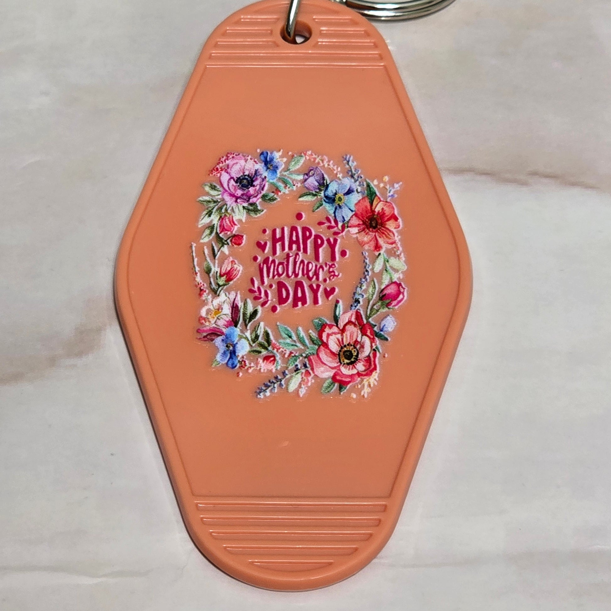 Mother's Day Motel tag keychains