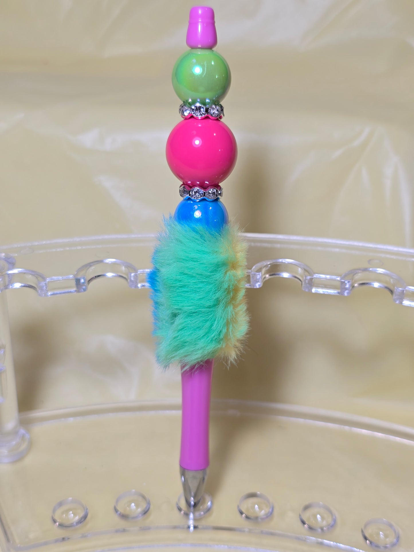 Colorful fuzzy pens