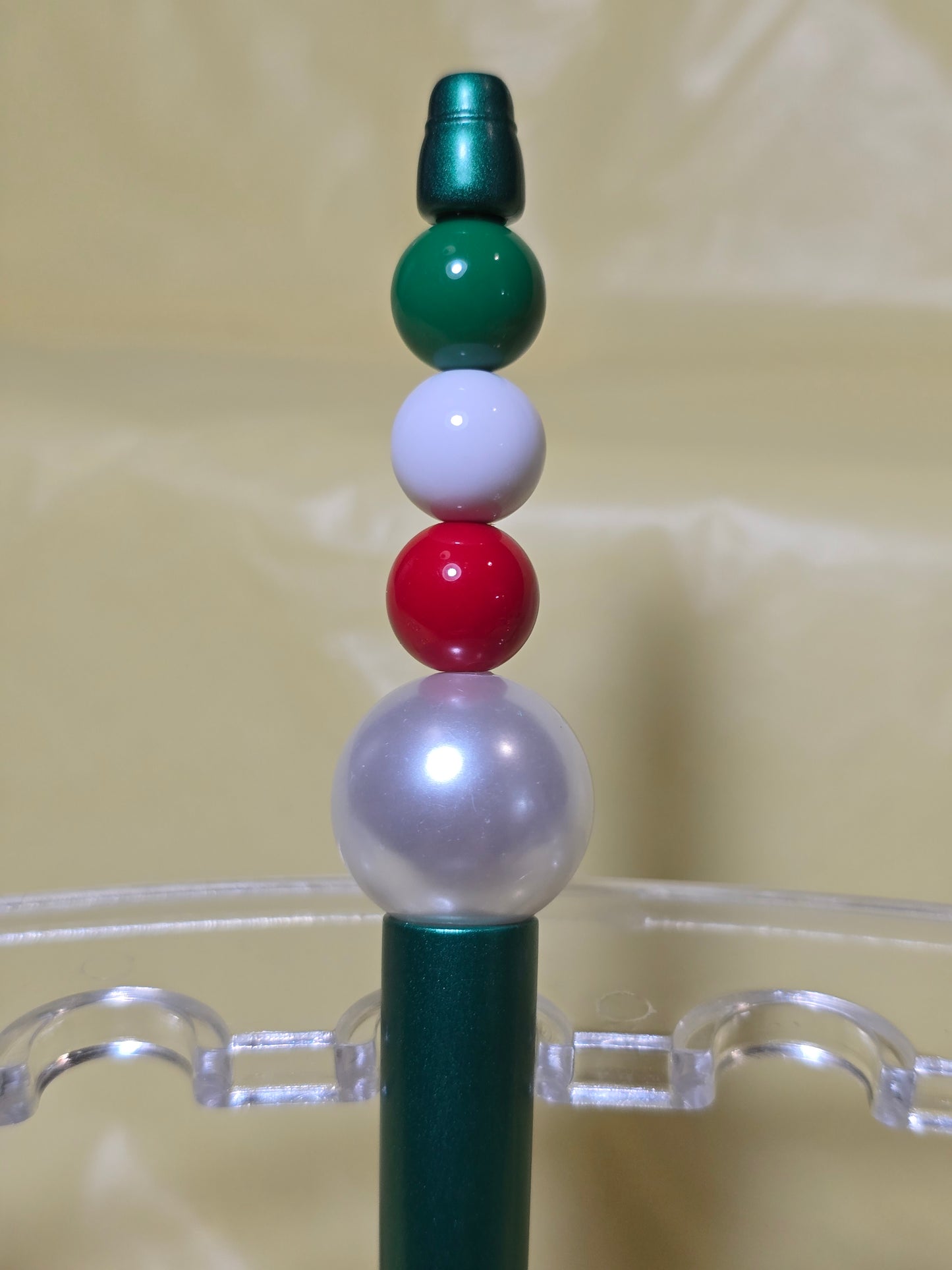 Christmas bubblegum beaded pens