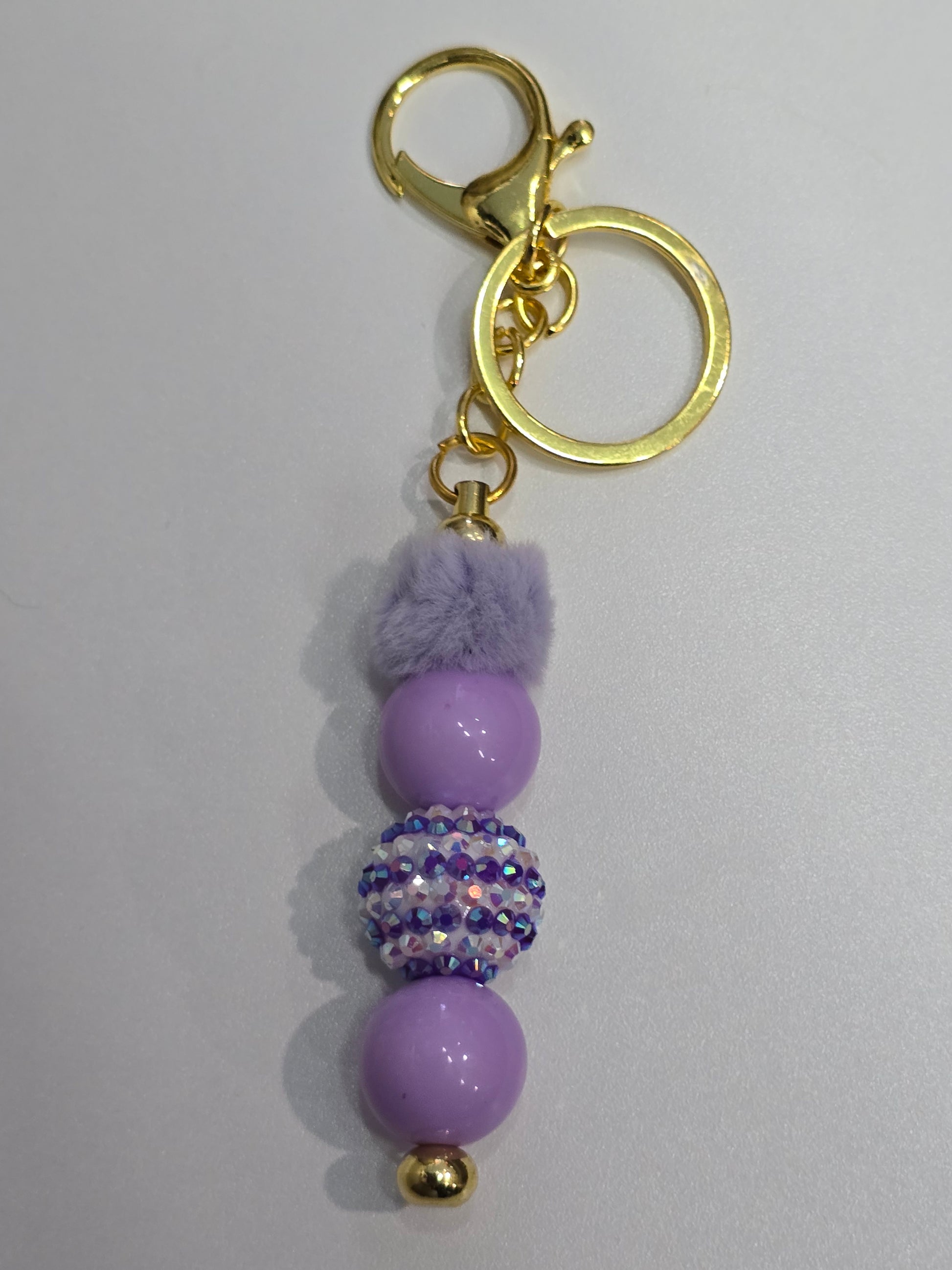 Bubblegum beaded keychains