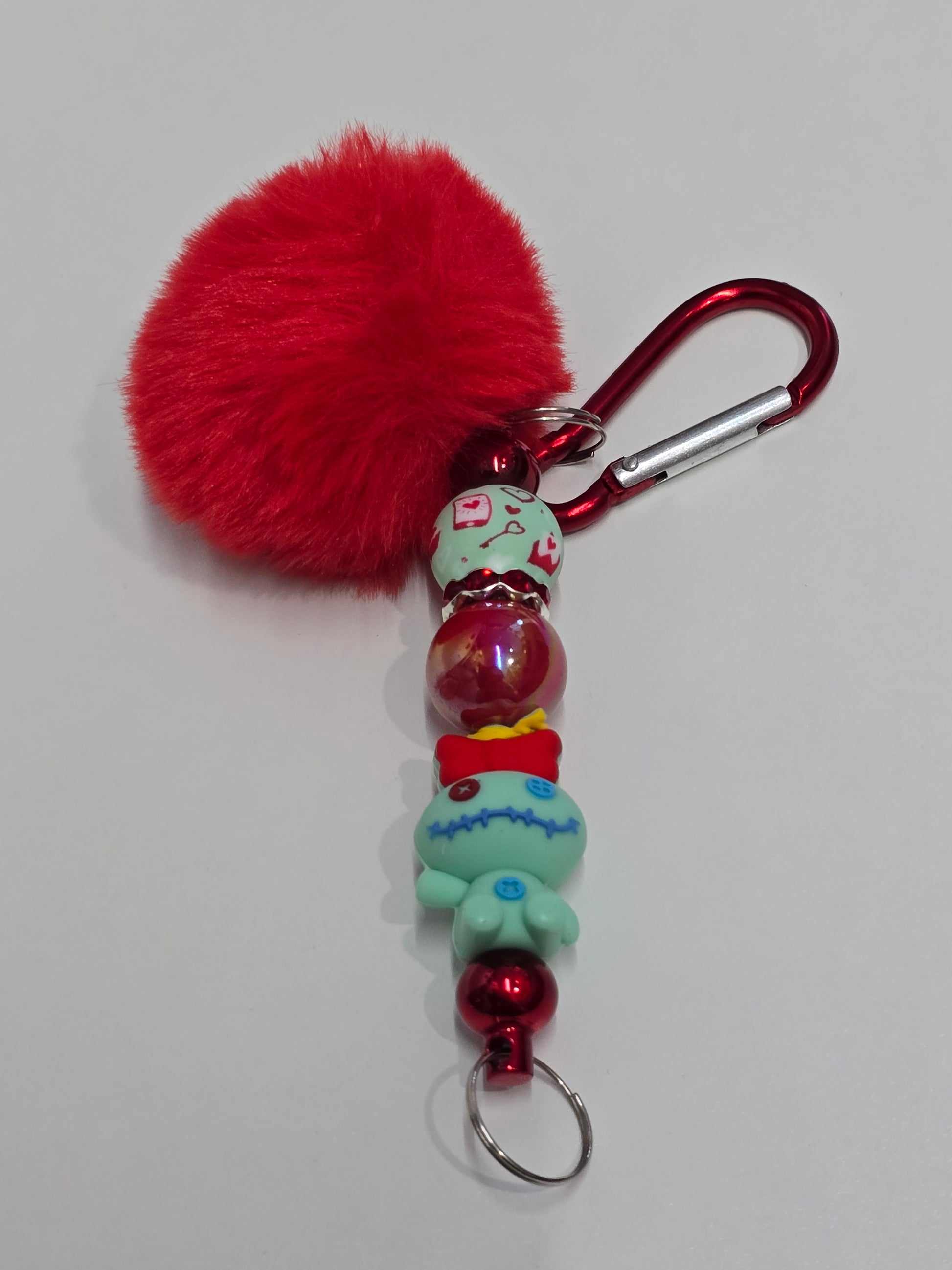 Bubblegum beaded keychains