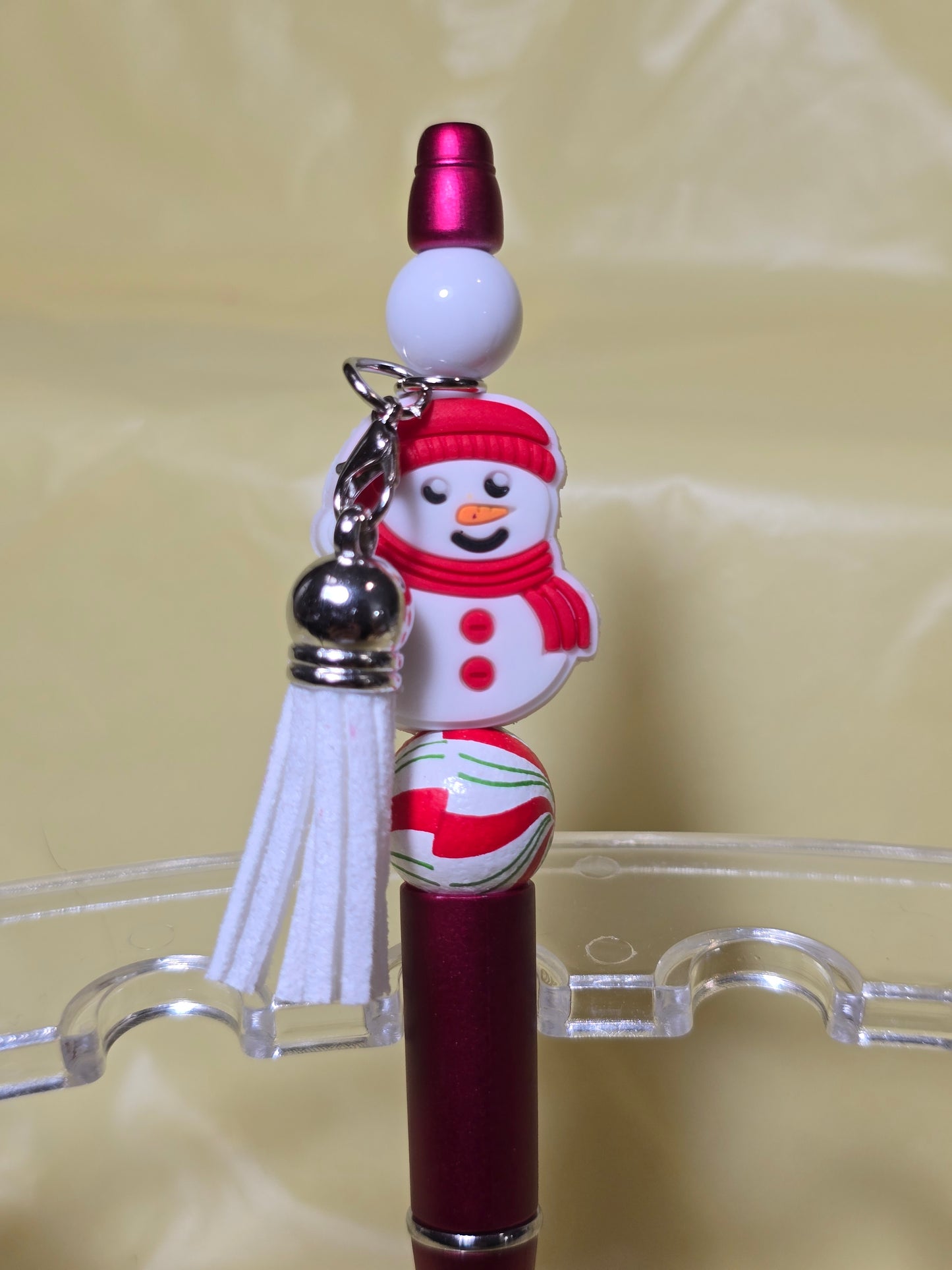 Christmas bubblegum beaded pens