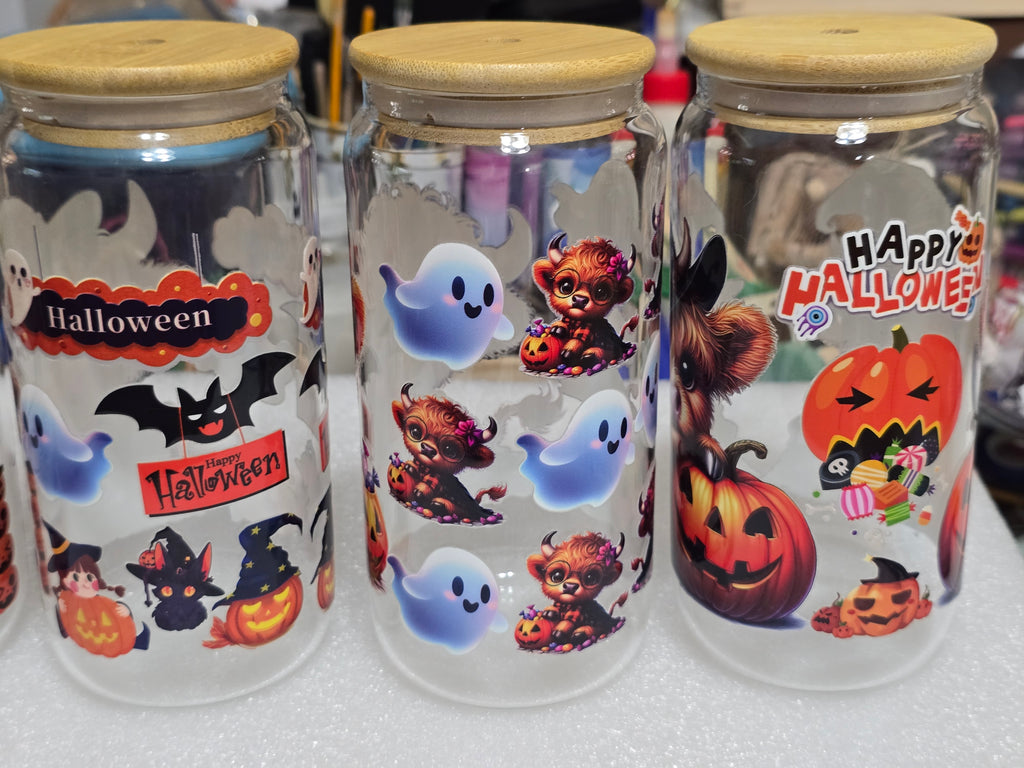 Halloween 16 oz. Glass cups