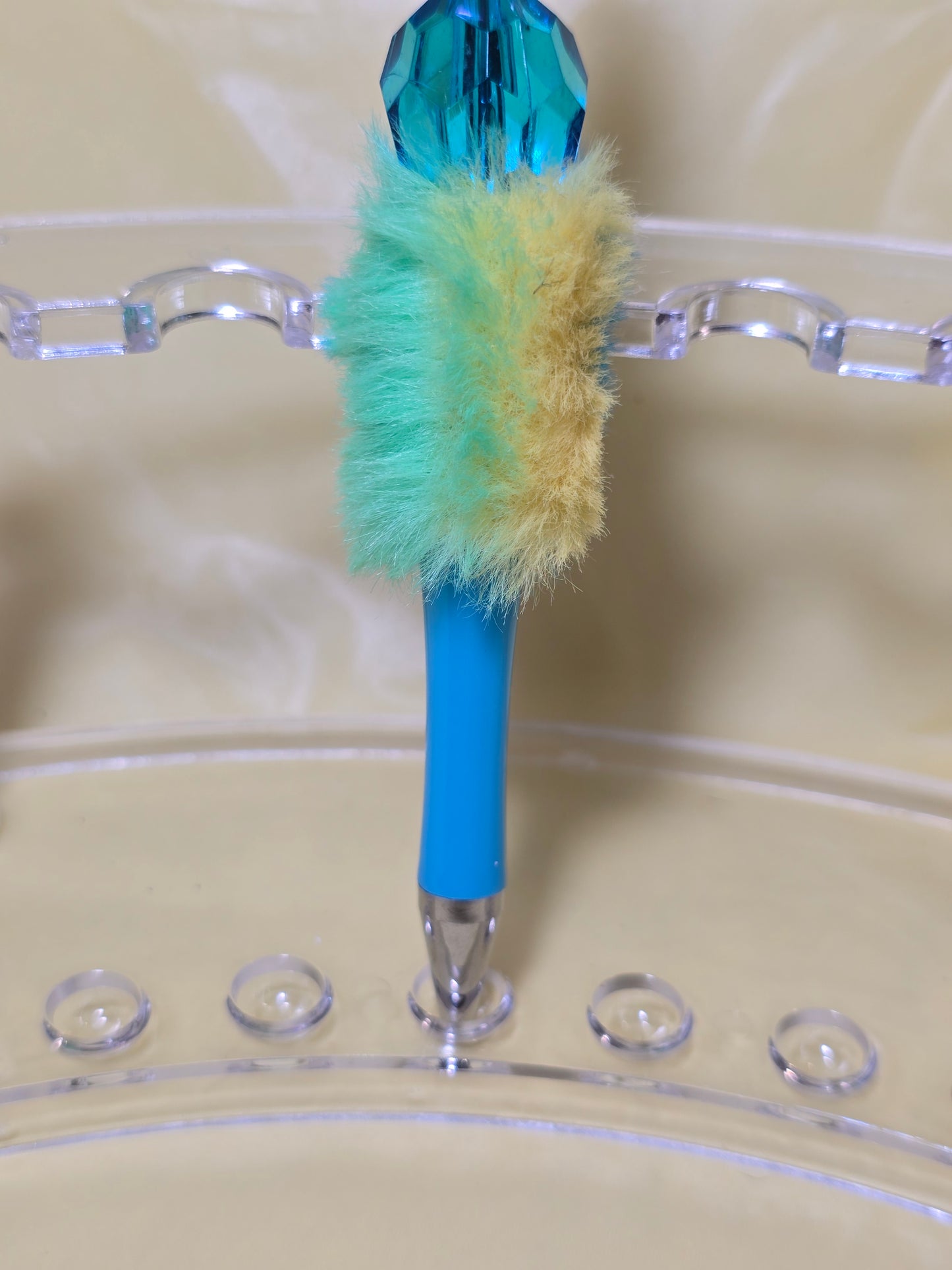 Colorful fuzzy pens