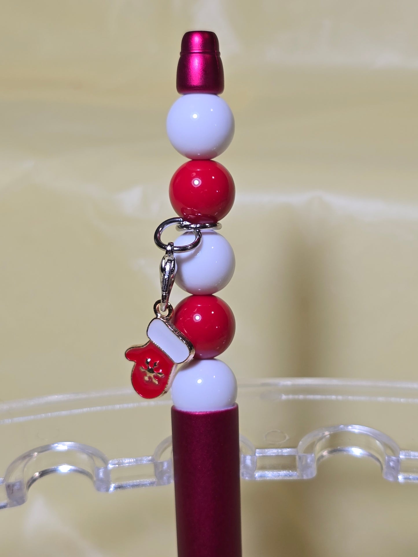 Christmas bubblegum beaded pens